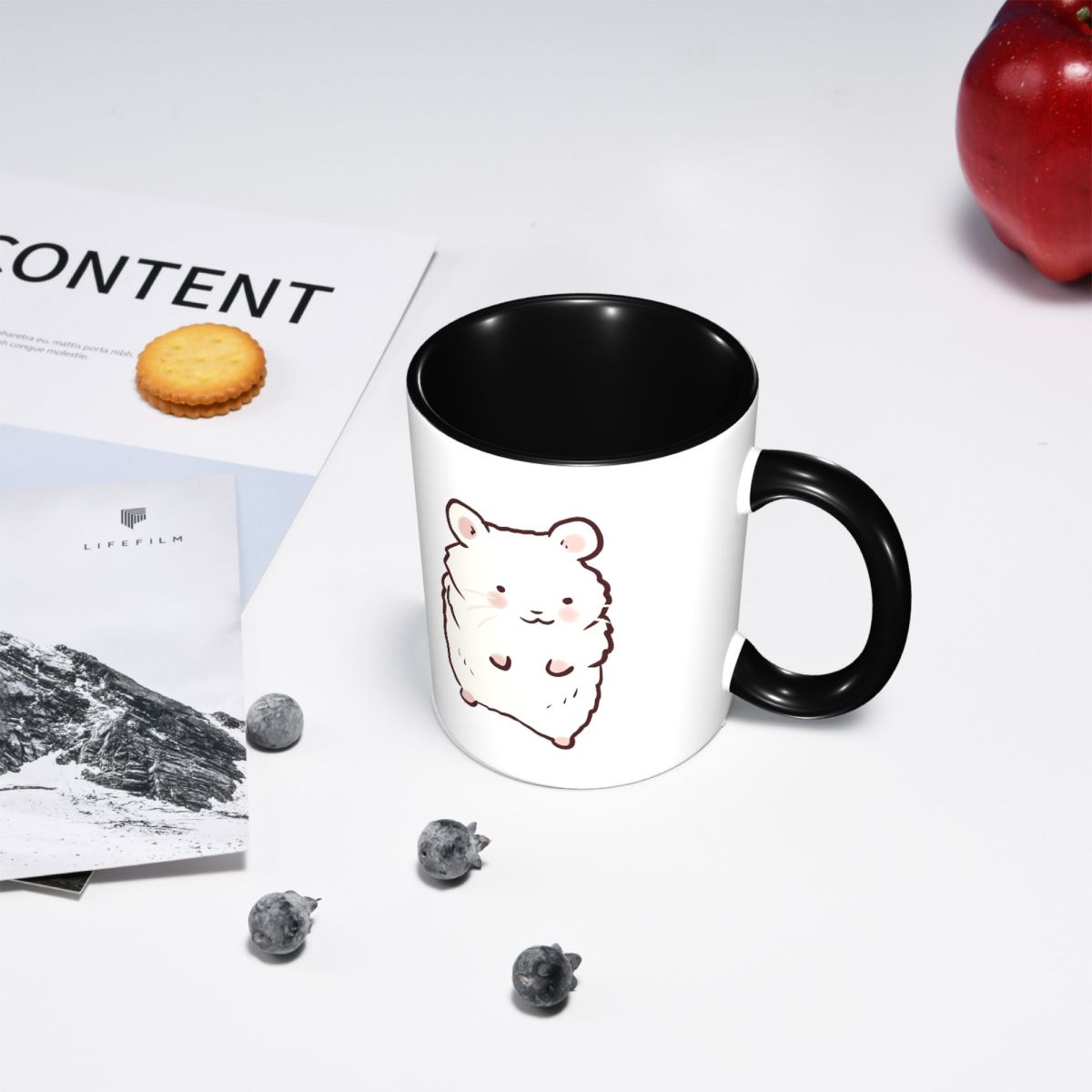 Cute Hamster Drawing Mug Funny - Coffee Tea Drawing reseña y precio
