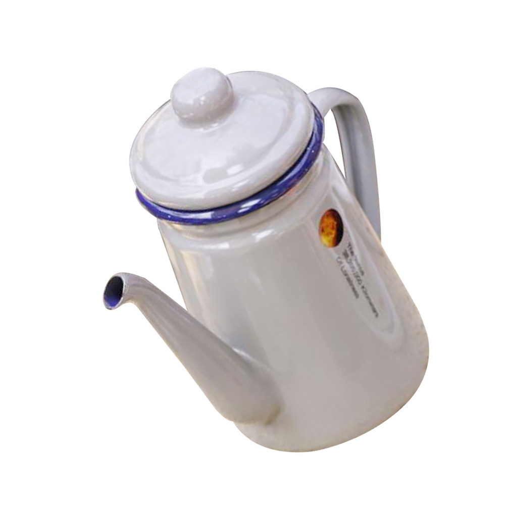 Handled Enamel Coffee Pot Hand - Water Tea And Coffee reseña y precio