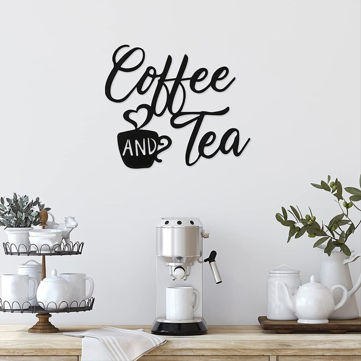 Coffee Sign and Tea Bar Metal  - Coffee & Tea Collective reseña y precio