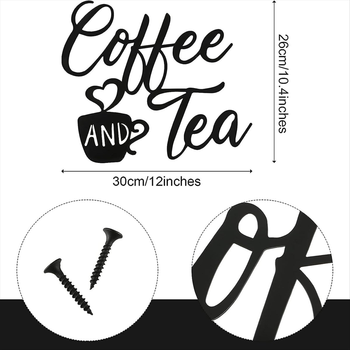 Coffee Sign and Tea Bar Metal  - Coffee & Tea Collective reseña y precio